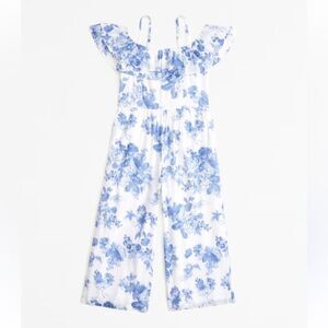 Abercrombie Kids Girl’s Floral Romper Jumpsuit Ruffle Sleeve Size 15/16